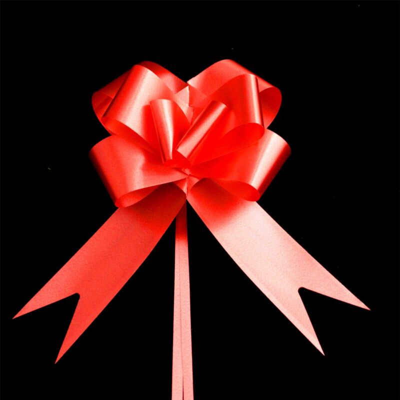 20 Pcs 30mm Red Pullbow Ribbon Gift Wrapping