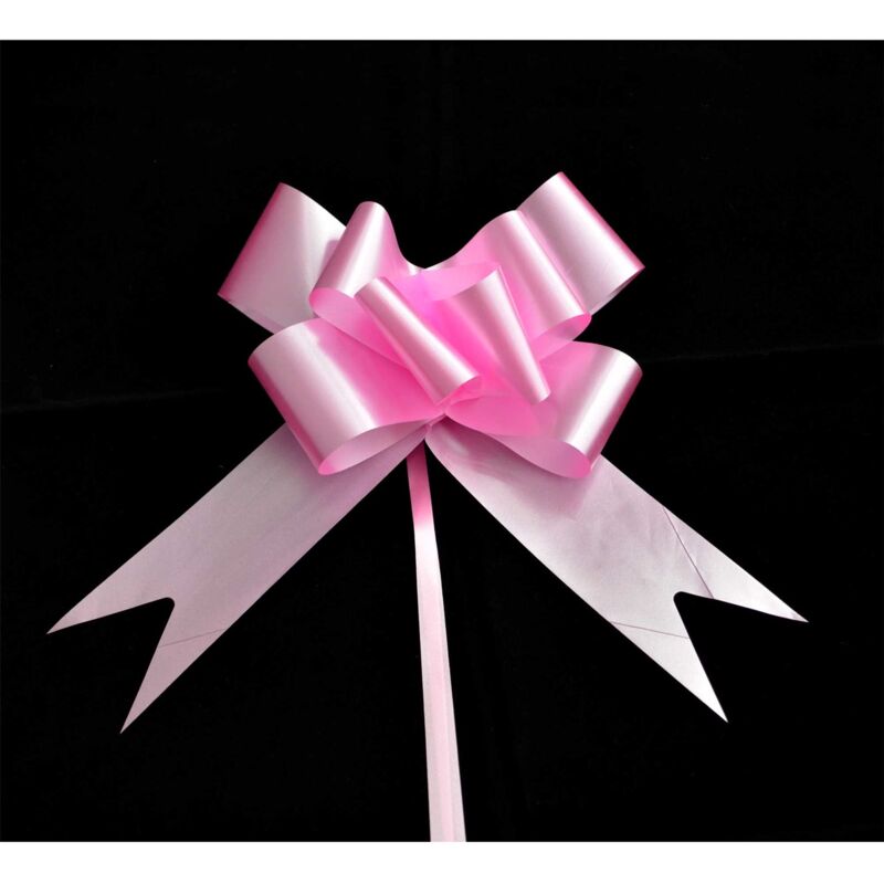 20 Pcs 50mm Light Pink Pullbow Ribbon Gift Wrapping