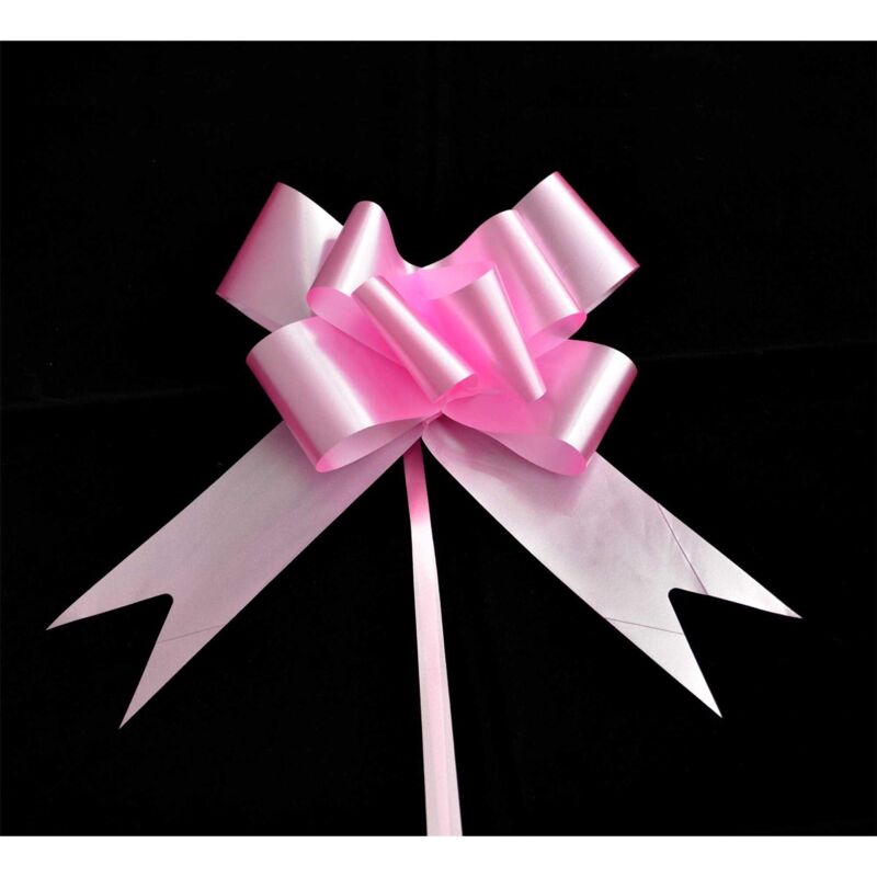 40Pcs 50mm Light Pink Pullbow