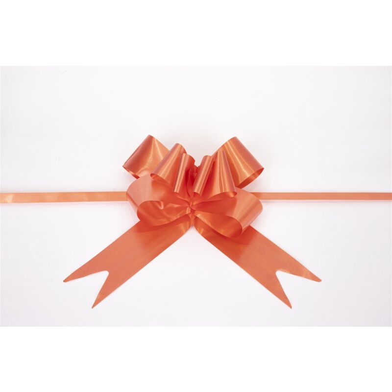 30Pcs 50mm Orange Pull Bows