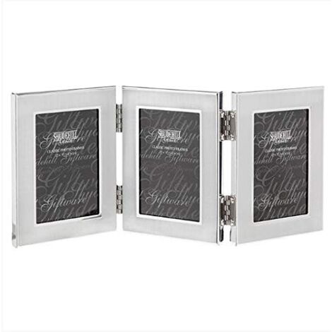 Shatchi Shudehill 2" x 3" Triple Photo Frame 3 Way Travel Frame Gift Occasion Present 24103