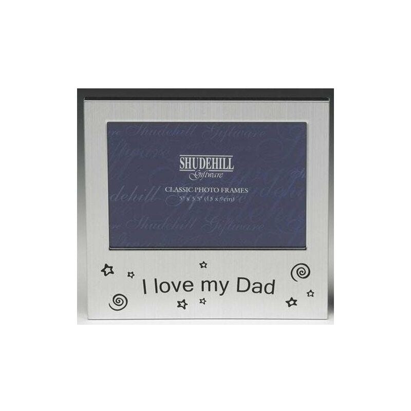 Shudehill Giftware Photo Frame for Fathers Day, aluminium, Silver, 14cm x 13.5cm - Shatchi