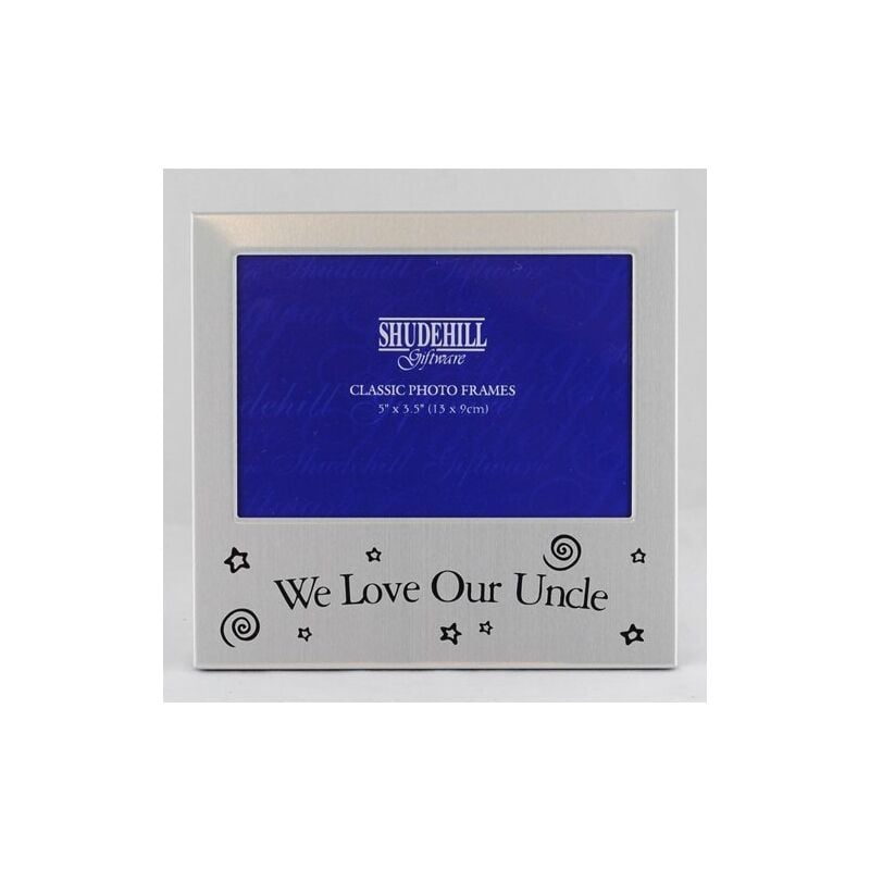 Shatchi - We Love Our Uncle Satin Silver Photo Frame