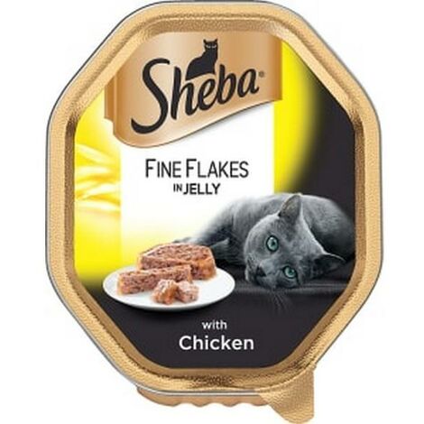 Sheba Alutray Fine Flakes  Chicken in Jelly 85g PK22 - 717544