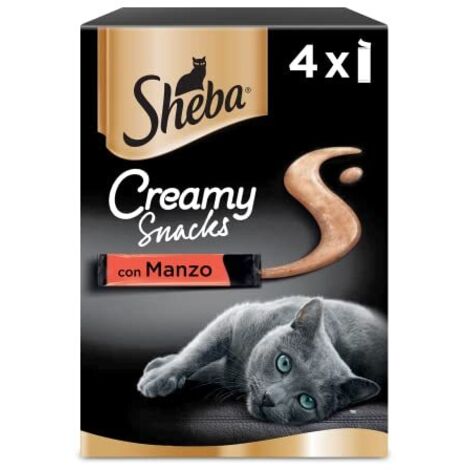 Sheba Creamy Snacks 4 x 12gr Manzo