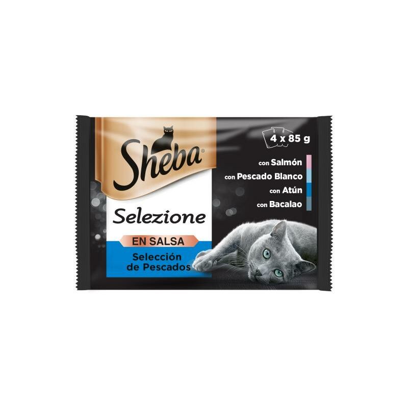 

Sheba Pescado En Salsa 4X85Gr Comida húmeda gatos