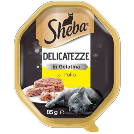 sheba delicatezza in gelatina con pollo 85 gr.