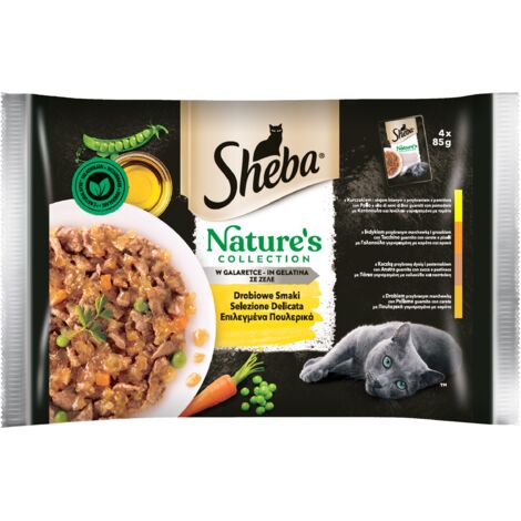 Sheba Nature's Collection Sabores de Aves en Gelatina 340 g (4 x 85 g)