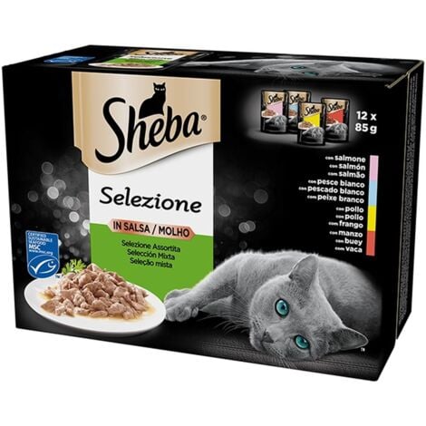 Sheba Selezione in Salsa 12 x 85gr Selezione Assortita