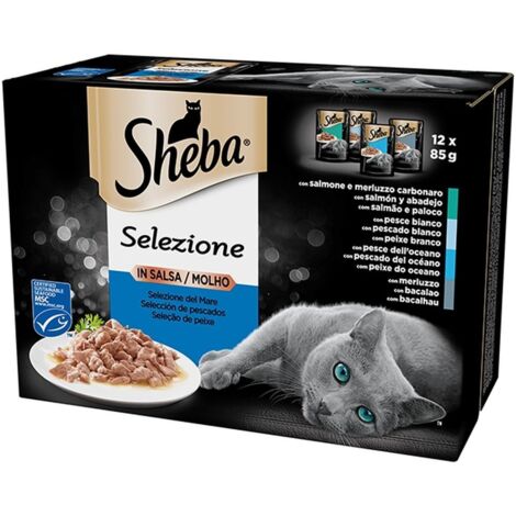 Sheba Selezione in Salsa 12 x 85gr Selezione Mare