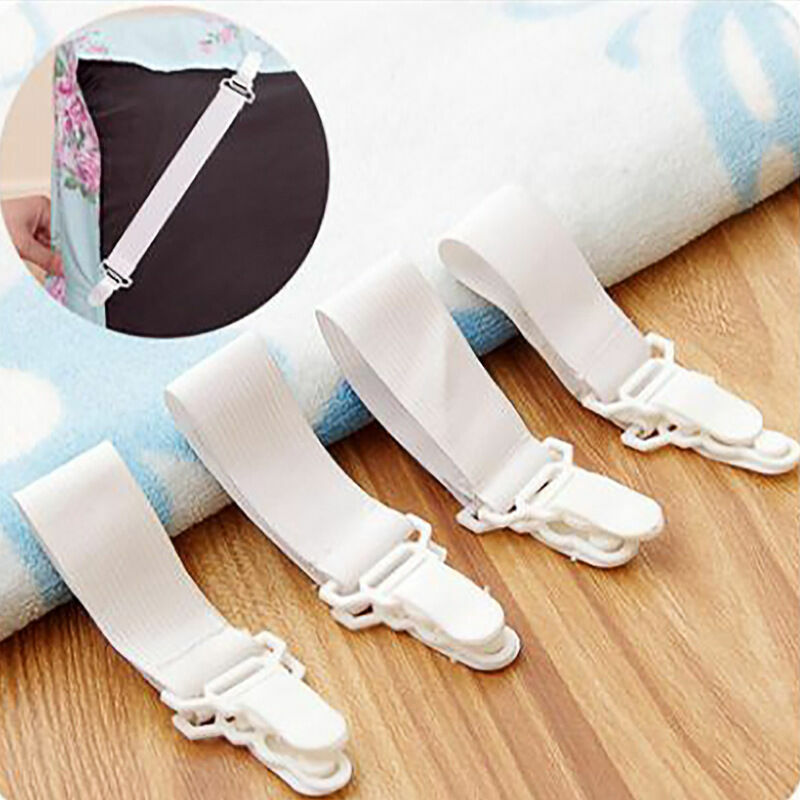Heguyey - Sheet clip duvet cover nylon sheet buckle sheet holder elastic sheet four pack quilt holder
