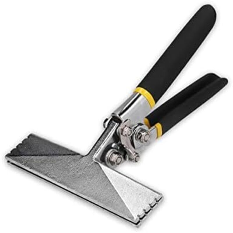 Sheet Metal Bending Pliers, Crimping and Edging Pliers with Non-Slip Handles, Sheet Metal Tools for Bending Beveled Sheets, 8 Inch