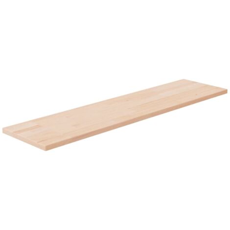 Shelf Board 80x20x1.5 cm Untreated Solid Wood Oak vidaXL
