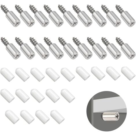 CSPARKV Shelf Pins 18 Sets, Partition Dowel Shelf Support Pins Peg Plate Brackets for Furniture Closet Bookcases