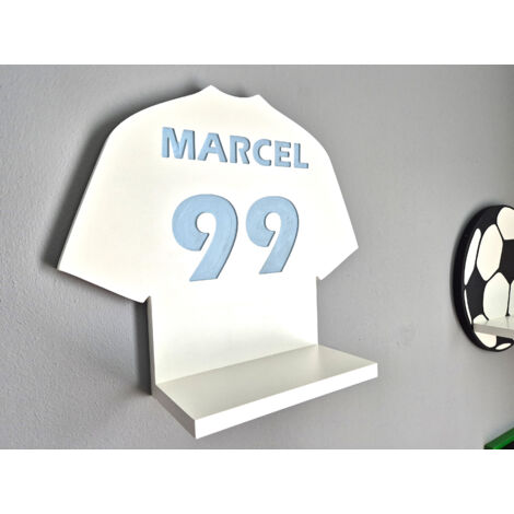 Shelf Soccer-Trikot-Triptychon – personalisiert