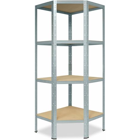 shelfplaza® PRO 90x60x30 cm Scaffale metallo per carichi pesanti grigio con  3 ripiani con 200kg