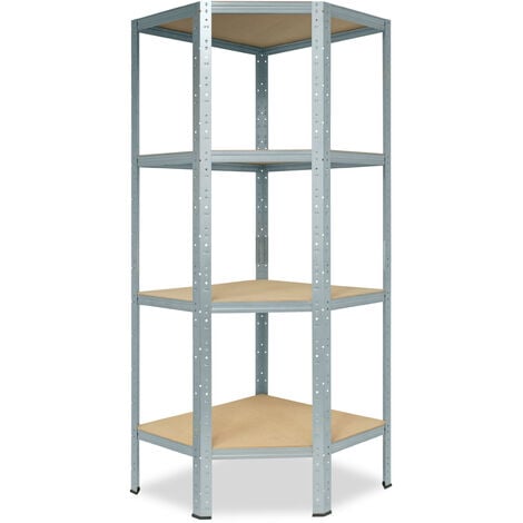 shelfplaza® HOME 90x120x60cm Étagère charge lourde bleu / etagere metallique  3 Niveaux / 175kg capacité charge / etagere en metal, étagères de rangement  & etagere rangement garage acier