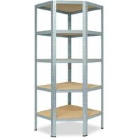 shelfplaza® 200x60x30cm HOME scaffale angolare metallo carichi pesanti  zincato 6 ripiani/Scaffale metallo 145kg capacità carico/Mensola scaffale  angolare/Scaffali in metallo per garage : : Fai da te