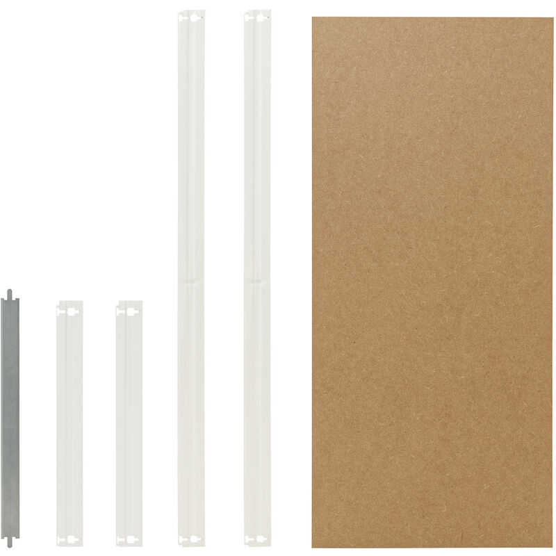 Home 50x30 cm Set completo di ripiani in bianco