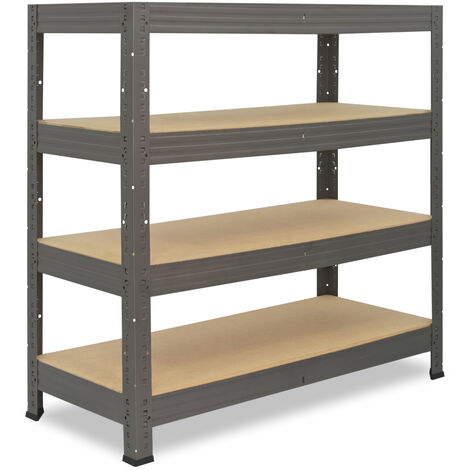 AR SHELVING Rayonnage Rivet, 4 étagères, 180 x 150 x 6…