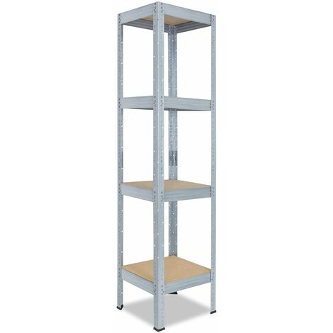 shelfplaza® PRO 230x30x30 cm Scaffale metallo per carichi pesanti zincato  con 5 ripiani con 200kg