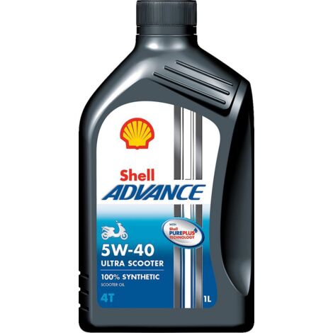 SHELL Olio Lubrificante Scooter Advance Ultra 4T sintetico 1L 5W40 Originale