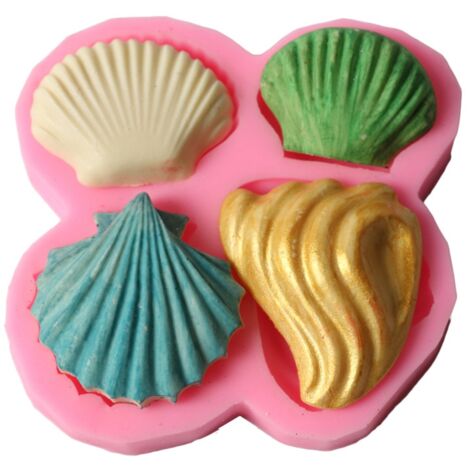 Shell Pattern Silicone DIY Mold Fondant Cake Decorative Baking Soap Making Tool