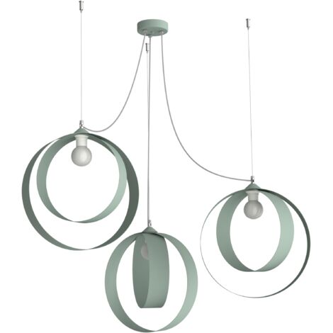 SHELL SOSPENSIONE 3 LUCI MONOCOLORE OPACO