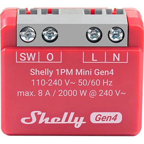 Shelly 1PM Mini Gen4 Commutateur sans fil