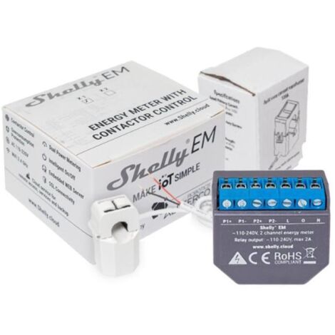 Shelly Accessories Current Transformer 50A Induktionsklemme für EM & 3EM