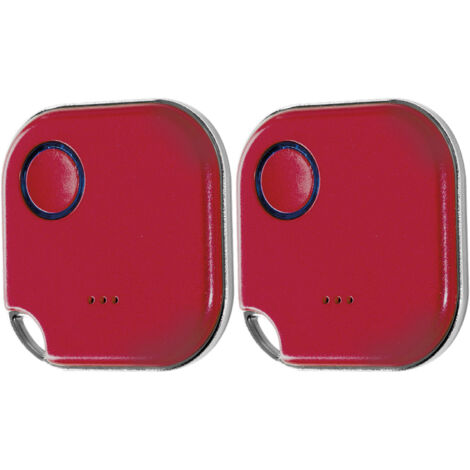 SHELLY Bluetooth Schalter u. Dimmer, Blu Button1, Plug&Play, rot, 2er Set