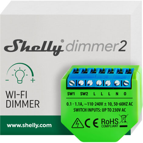 Shelly Dimmer 2 : relais Wi-Fi avec fonction de gradation et sans le Neutre