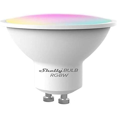 Shelly DUO RGBW GU10 Lampadina LED Smart Wi-Fi a Controllo vocale, Compatibile con Alexa e Google Home, Dimmerabile, 400lmn di intensit√† Luminosa, Attacco GU10