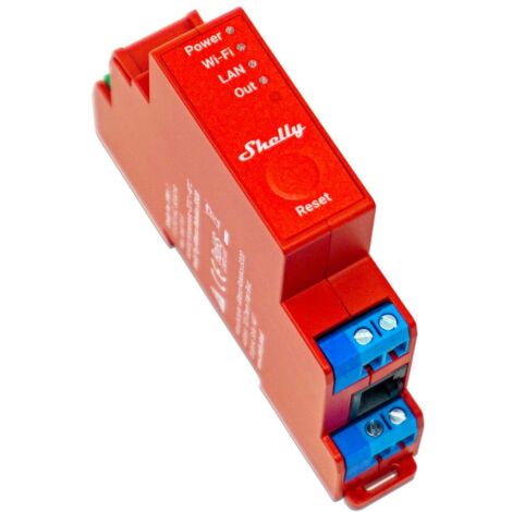 Shelly Pro 1PM 1-Kanal-Relais 1 Phase max.16A ,WLAN, LAN, BT, Hutschiene