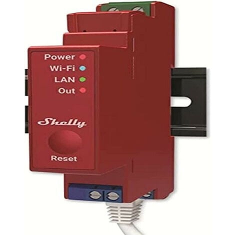 Shelly Pro 1PM - Rel√® smart Wifi LAN Bluetooth 1 Canale, Barra DIN, Professionale