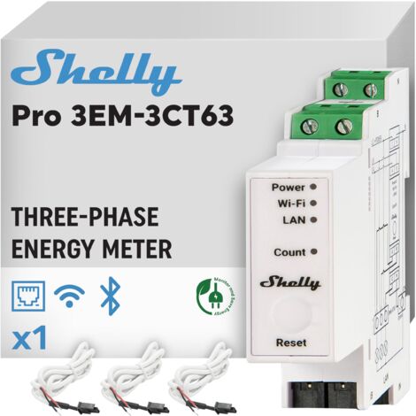 SHELLY PRO 3EM 3CT63