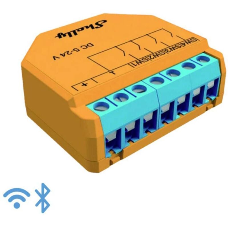 Shelly - qubino wave I4 dc module pour commande à distance z-wave 4 entrées domotique lumières connectées & scènes intelli
