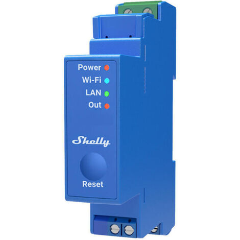 Shelly Relais Pro 1 WLAN LAN Max. 16A 1 Kanal 1 Phase BT DIN-Rail