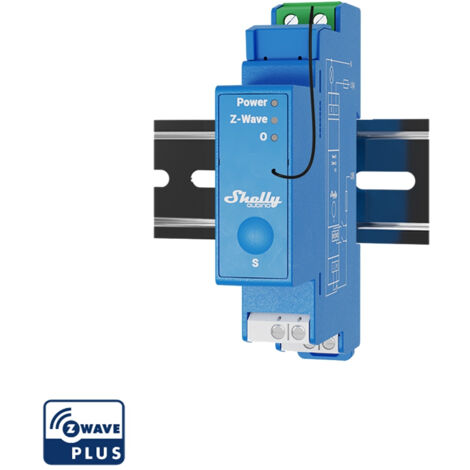 SHELLY Relais Wave Pro 1, Hutschiene, blau