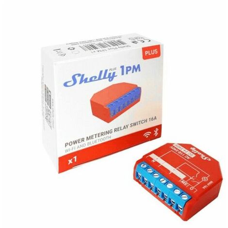 Shelly rele interuttore attuatore wi-fi Alexa Google Home - SHELLY PLUS 1PM 166842