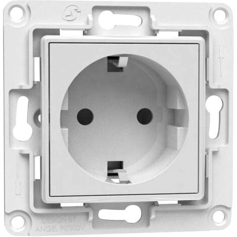 SHELLY Schutzkontakt-Steckdose Wall Socket EU, ohne Rahmen, weiß