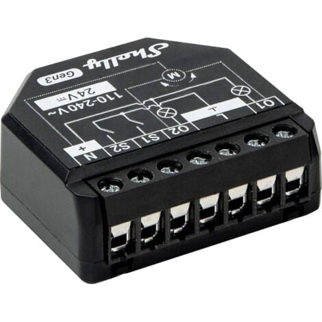 TENDA Shelly Shelly 2PM Gen3 Actionneur de mesure de commutateur Bluetooth, Wi-Fi