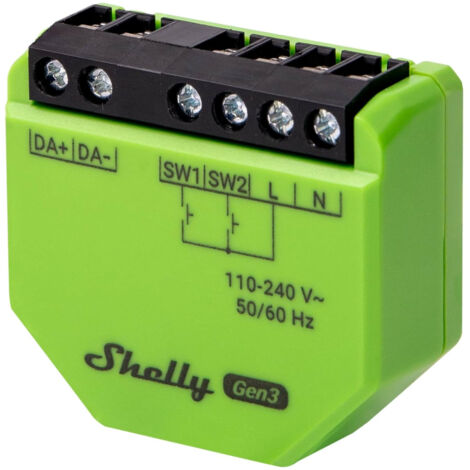 Shelly Shelly DALI Dimmer Gen3 Actionneur de gradation Bluetooth, Wi-Fi