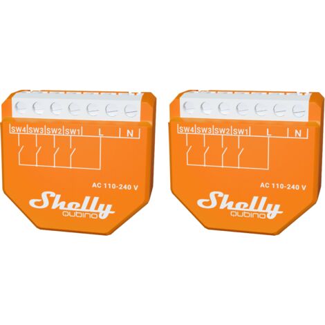 SHELLY Szenenaktivierer Wave i4, Unterputz, orange, 2 Stück