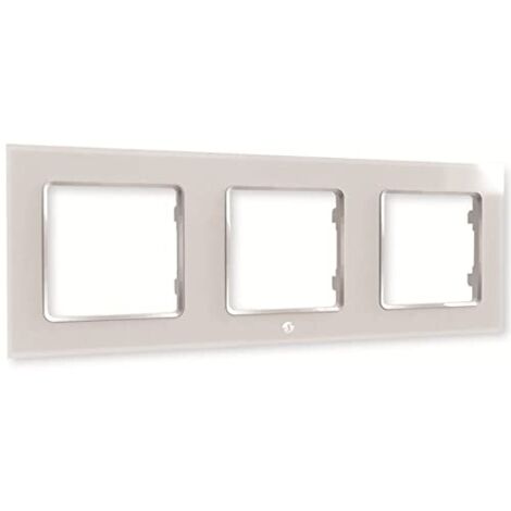 SHELLY Wandtaster-Rahmen Wall Frame 3, weiß, 3-fach