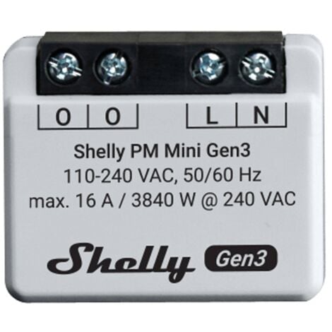 SHELLY WLAN-Leistungsmesser Plus PM Mini Gen.3, weiß
