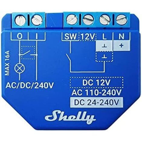SHELLY WLAN-Schaltaktor Plus 1, 16 A, Bluetooth
