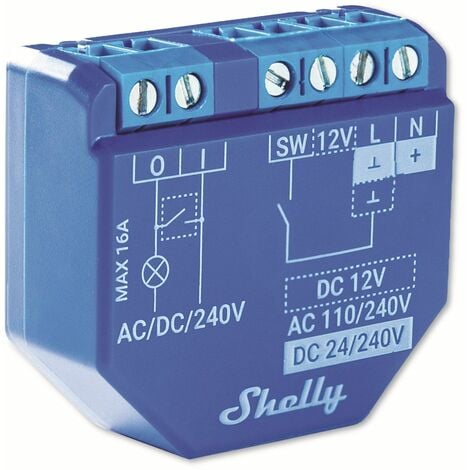 Shelly Wall Display Schwarz, WLAN & Bluetooth Bedienfeld mit integriertem  5-A-Schalter und Farbdisplay, Hausautomation, Leistungsüberwachung, iOS  Android App