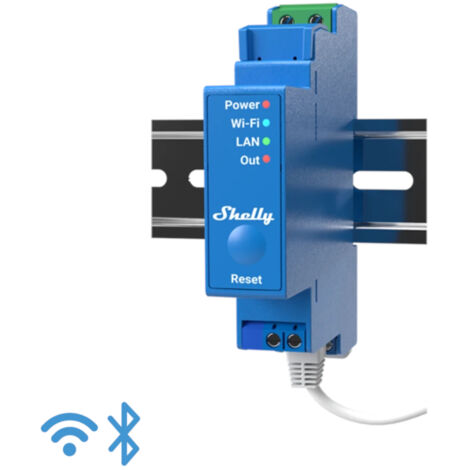 SHELLY WLAN-Schaltaktor Pro 1, 16 A, LAN-Anschluss und Bluetooth