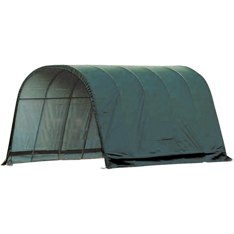 Shelterlogic - film plastique Tente de pâturage Garage de jardin Run-In-Shed 24,4m² vert 610x400x300 cm